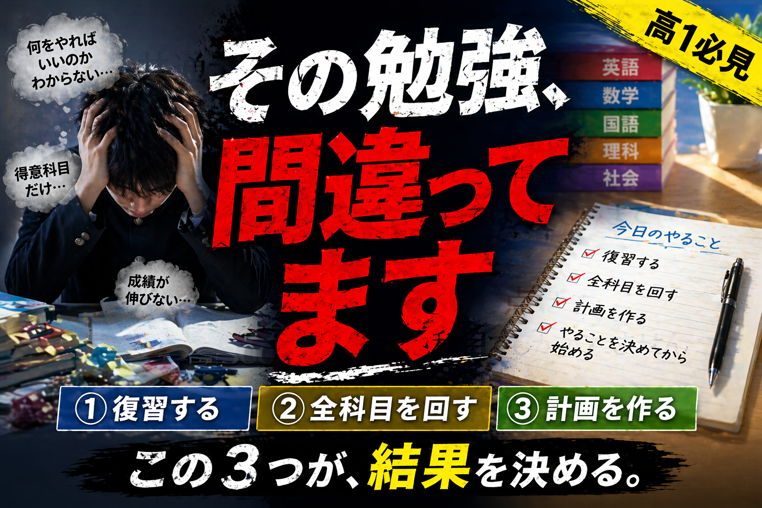 新高1生　その勉強間違ってます