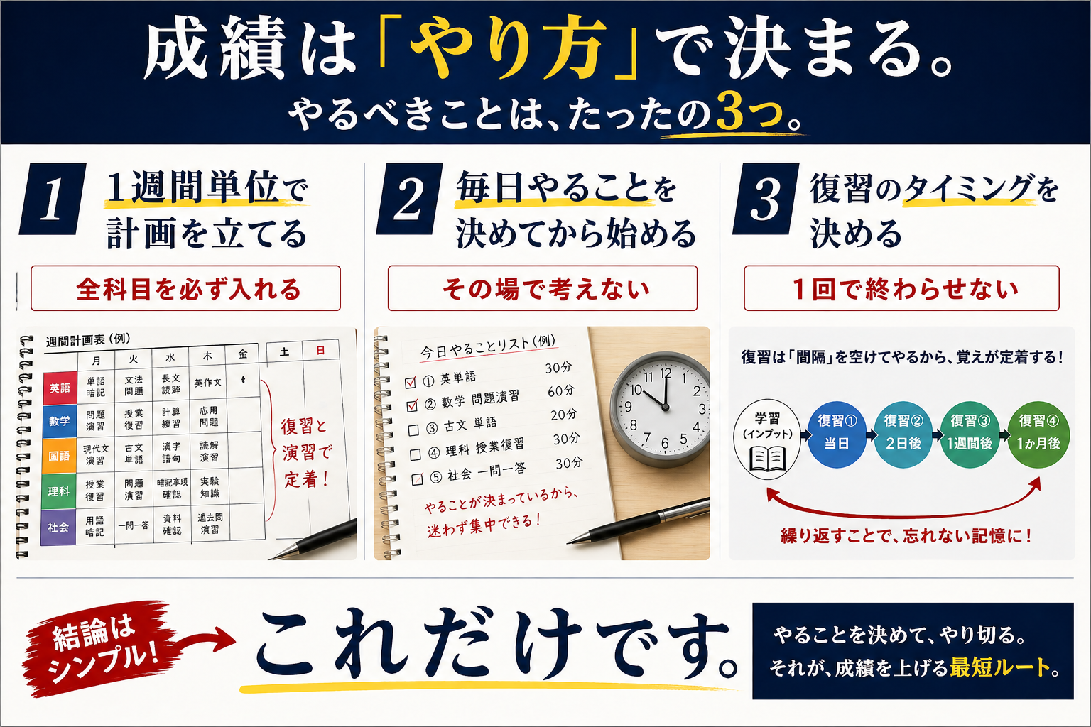 新高1生　じゃあ、どう設計するか