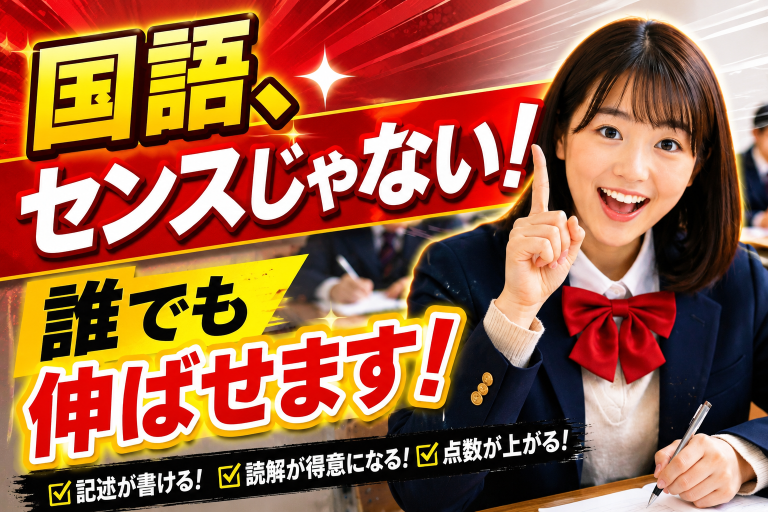 国語、センスじゃない
