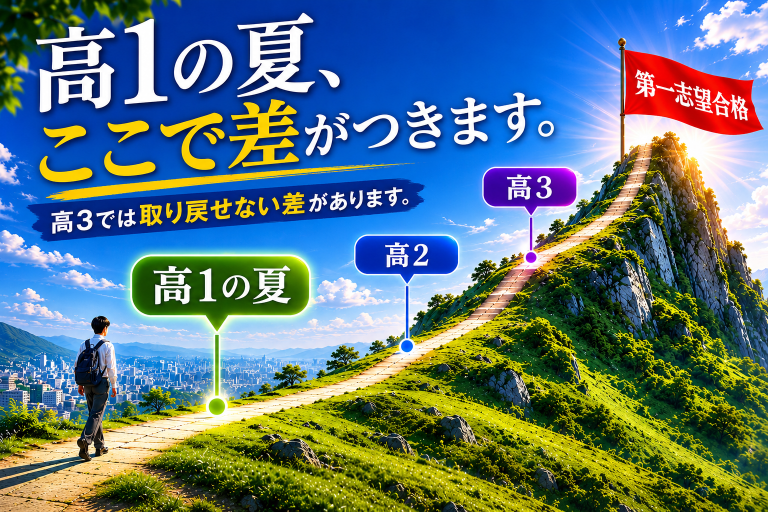 高1の夏、ここで差がつきます