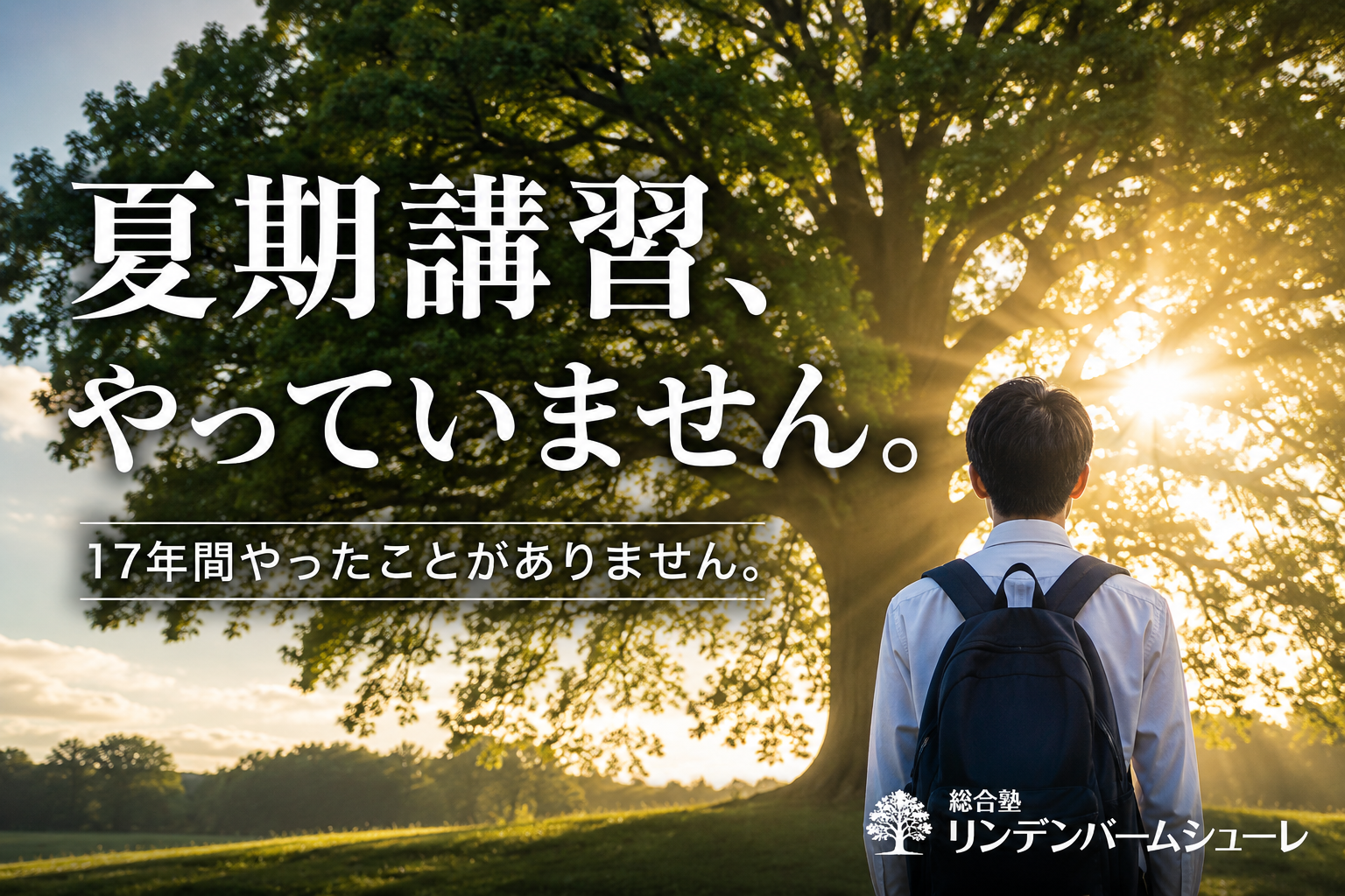 夏期講習、やっていません
