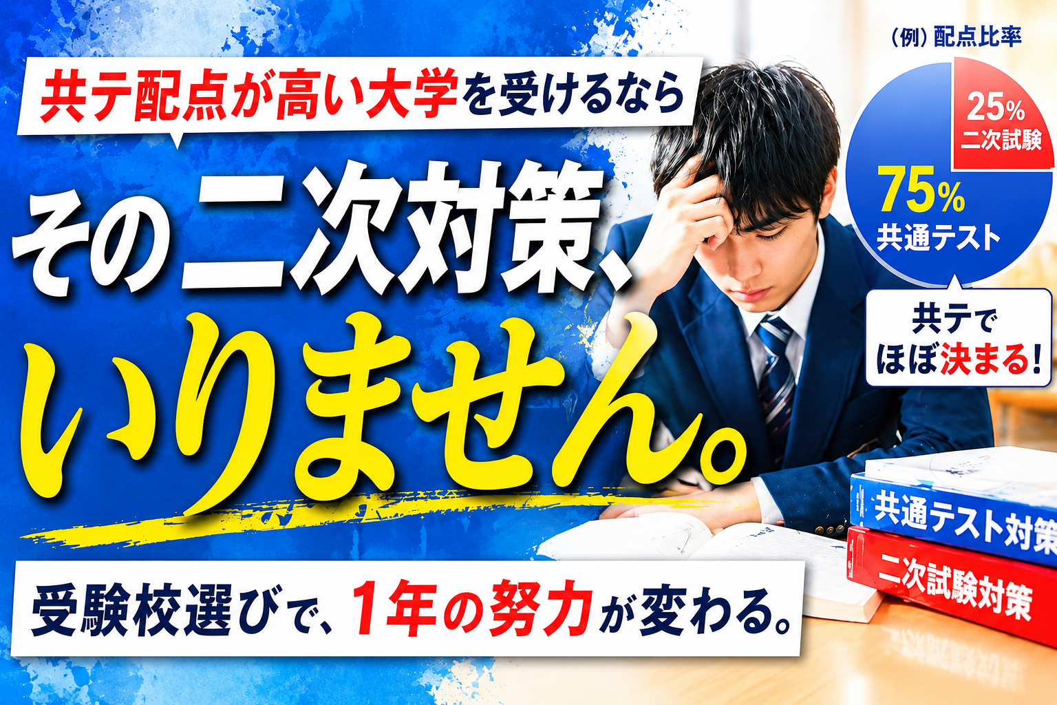 高3生の皆さん!その二次対策、いりません